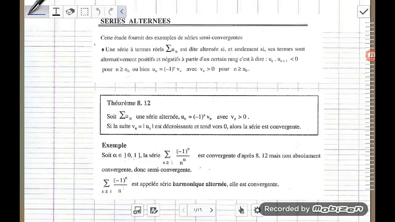 Séries alternées rappel, exemples et exercices YouTube — free download