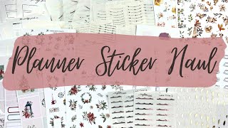 HUGE Planner Sticker Haul | Winter and BFCM Goodies