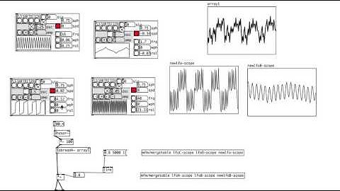 puredata experiments - lfo wavetable