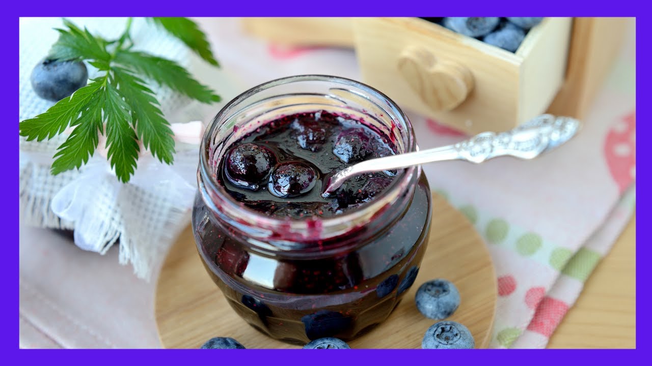 MERMELADA de arándanos SIN AZÚCAR | RECETA SALUDABLE