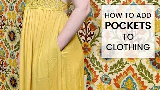 How to Add Pockets to Clothing