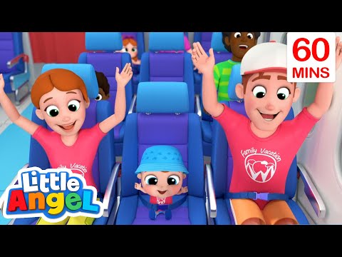 Going On An Airplane | Sing Along | Learn ABC 123 | Fun Cartoons | Moonbug Kids