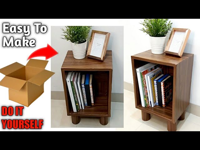 How To Make Cardboard Box Shelves • Homely Economics