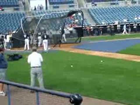 Yankees BP Bruney to Matsui