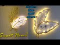 Dollar tree feather wall clock | glam home decor | Diy clock | Craft Angel