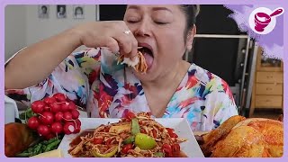 Super Spicy Som Tam with BBQ Chicken 🔥🔥🔥🔥 | Yainang