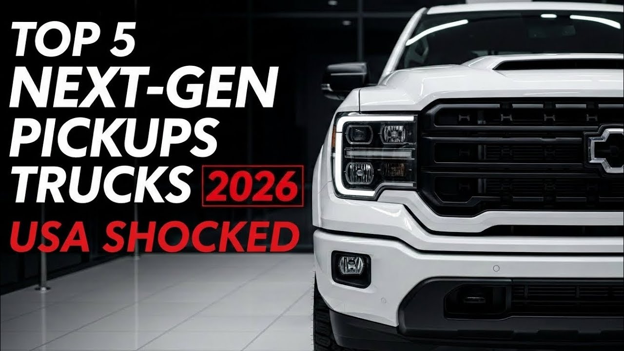 TOP 5 NEXT-GEN PICKUP TRUCKS 2026 | LUXURY POWER BEASTS SHOCKING USA