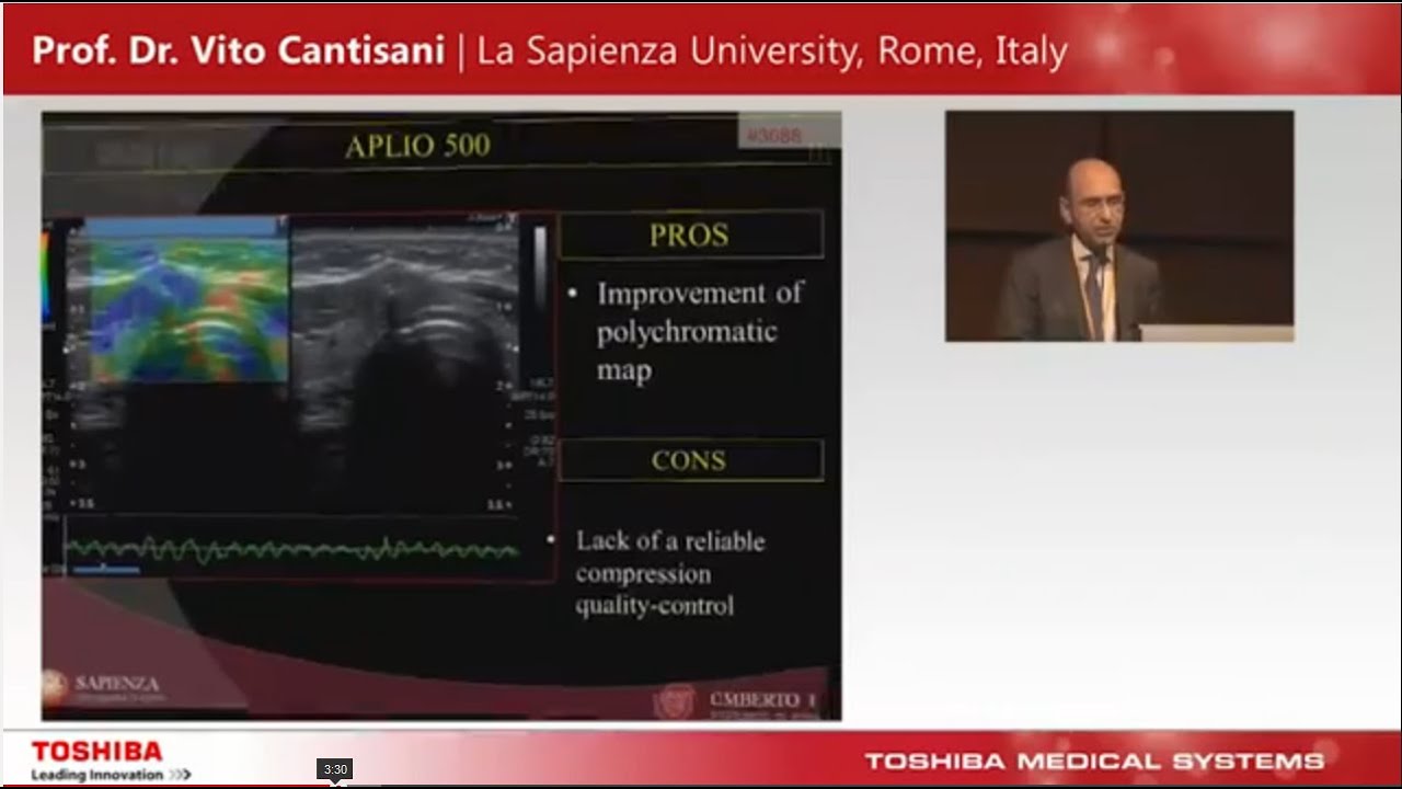 Prof. Dr. Vito Cantisani @ the ECR 2015 - “Elastography - improved detection and characterization”.