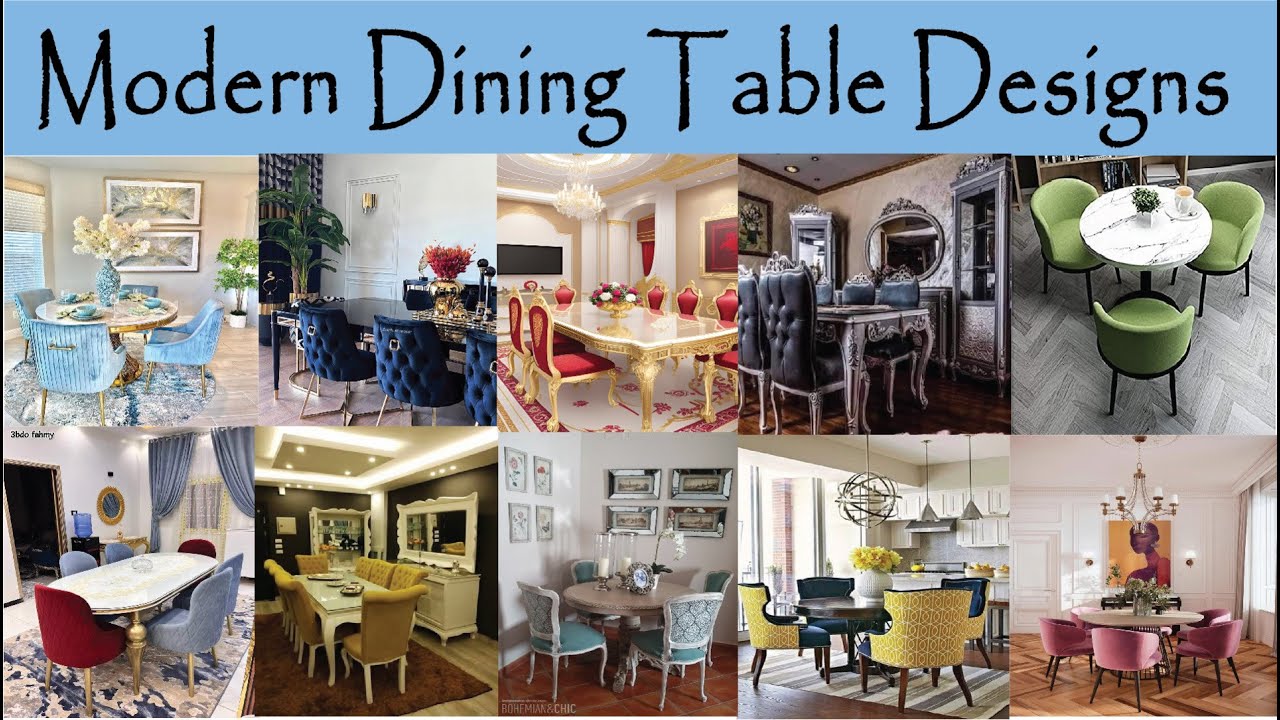 Modern Dining Table Design Ideas for Small House or Apartments II Home