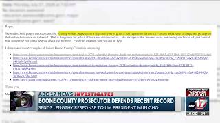 Boone County prosecutor defends recent record in lengthy response to Choi