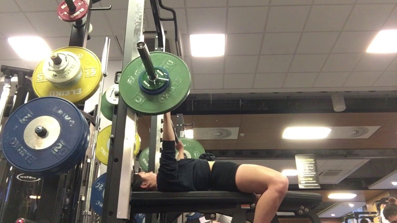 Bench 46kg 5th set at 7 reps@RPE 8 - YouTube