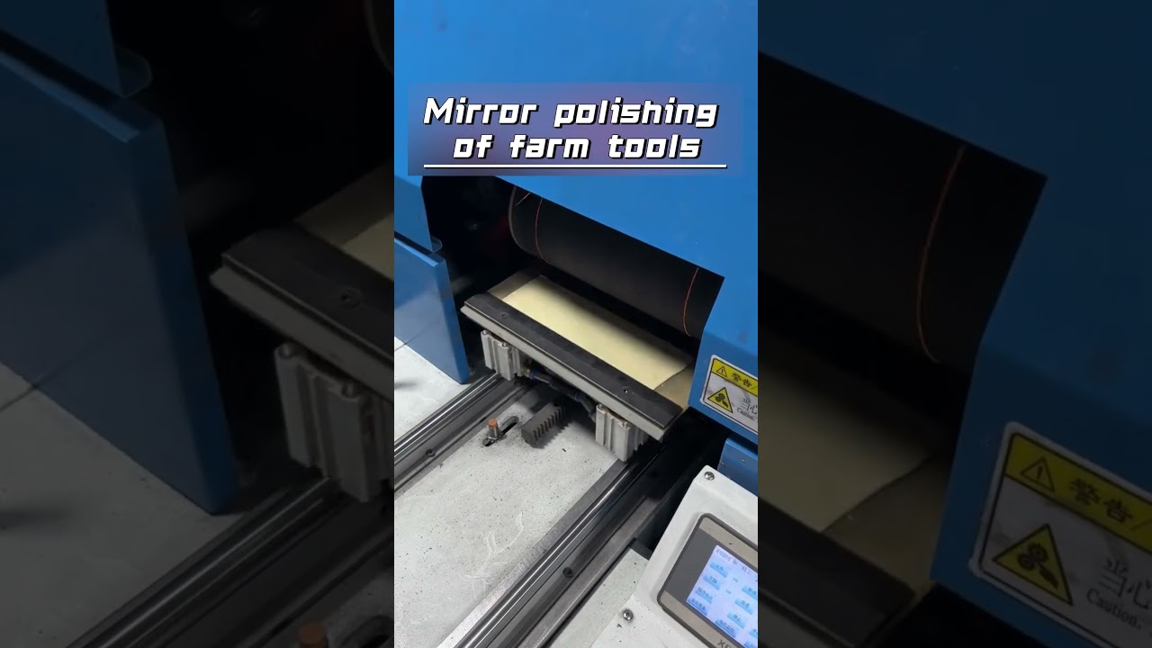 Mirror polishing of farm tools 