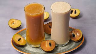 2 Easy Chikoo Drinks | Sapodilla Drinks | Chikoo Milkshake Recipe | Chikoo Juice Recipe | Yummy