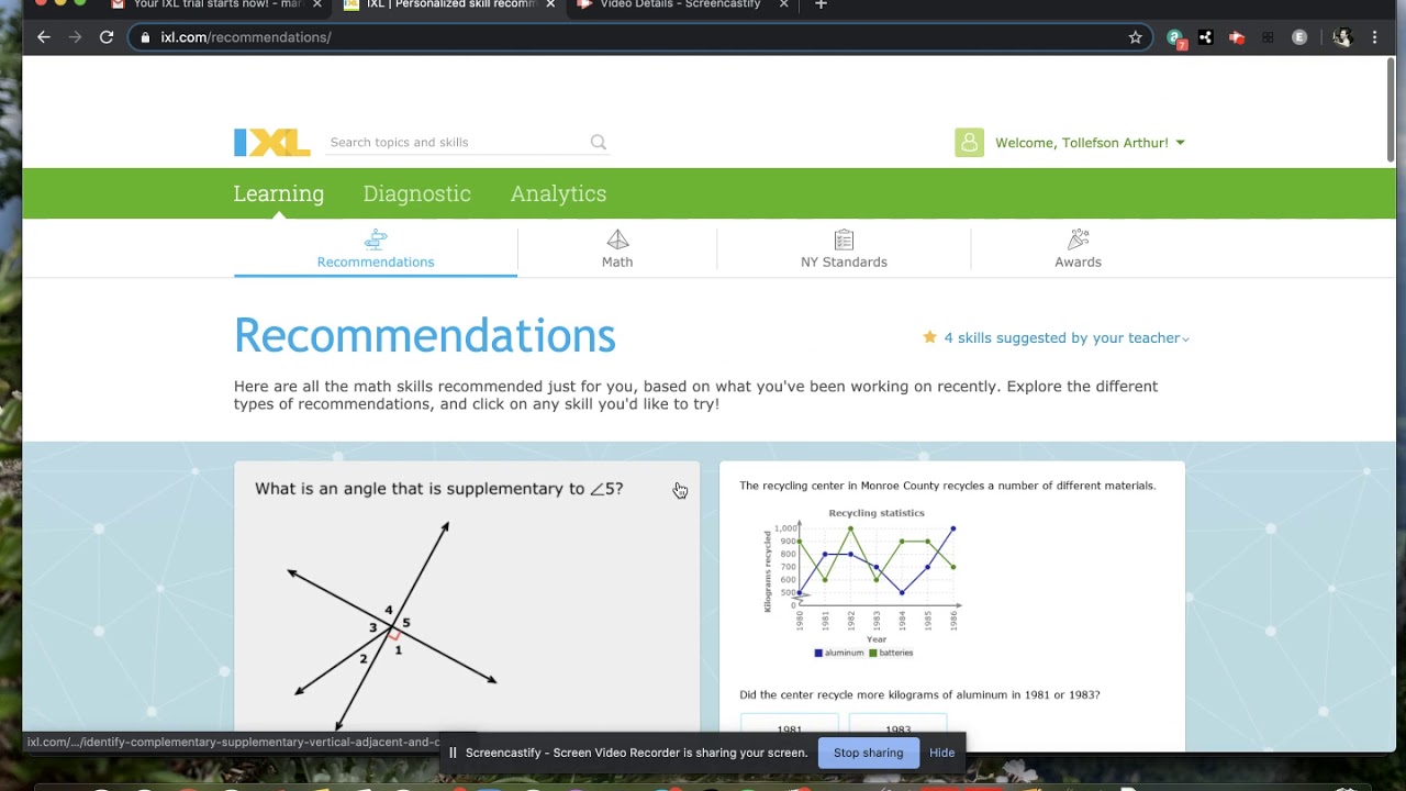 ixl homework