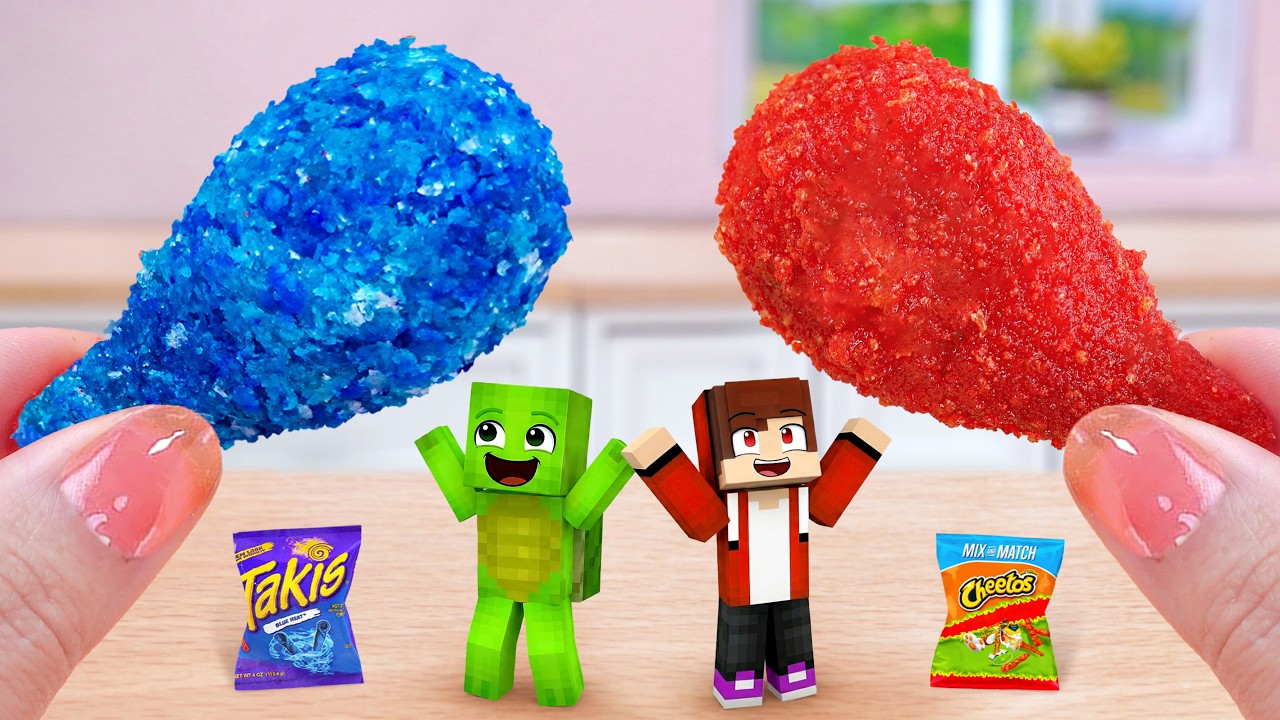 Oh My JJ 🤩 How To Make Cheetos & Takis Fried Chicken Thigh 🍗🔥 Tina Mini Cooking