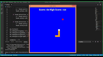 Make Snake Game in Python using Turtle Module  | Source Code Python | Snake Game Python