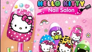Tırnak bakımı hello kitty #çizgifilm #hellokityy #çocukoyunu / nail salon screenshot 2