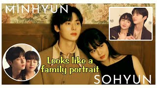 Hwang Min Hyun and Kim So Hyuns Elle photoshoot looks like a Family Portrait.