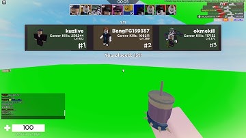 1:11 Baseplate Headshot Only FFA (Everyone trying) | Roblox Arsenal