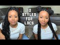 10 Hairstyles For SoftLocs | Quick & Easy Loc Styles| Bobby Boss Nu Locs 24 Inch |