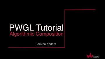 PWGL tutorial #5: Exporting music