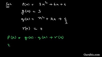 Ex 2 3  Q 5i  Give examples of polynomials px, gx, qx    Ch 2  Math for Class X CBSE