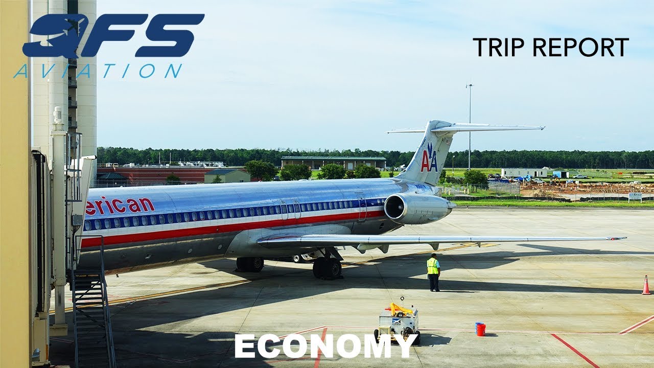 TRIP REPORT | American Airlines - MD 80 - Dallas (DFW) to Savannah (SAV) | Economy - YouTube