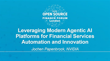 Leveraging Modern Agentic AI Platforms for Financial Services Automation and In... Jochen Papenbrock