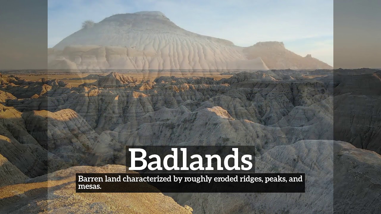 How Does Badlands Look? | How to Say Badlands in English? | What is ...