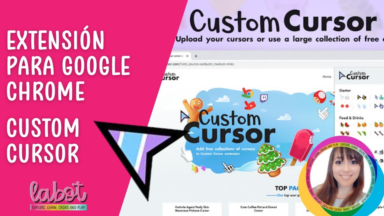 🔴 TUTORIAL Cursor Custom For Chrome. Extensión de Chrome. Cursores de mouse  personalizados. 