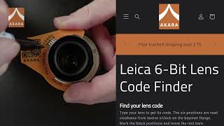How to 6-Bit Code a Voigtlander 40mm f/1.2 Nokton for Leica M (in 40 seconds)