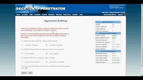 The Penetrator Appliance - How to login and start a new Audit Vulnerability Scan