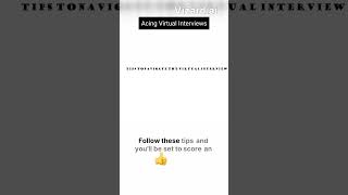 Acing Virtual Interviews