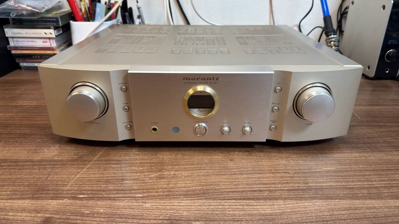 ジャンク】marantz PM-15S1 メンテンナンス【作業配信】 - YouTube