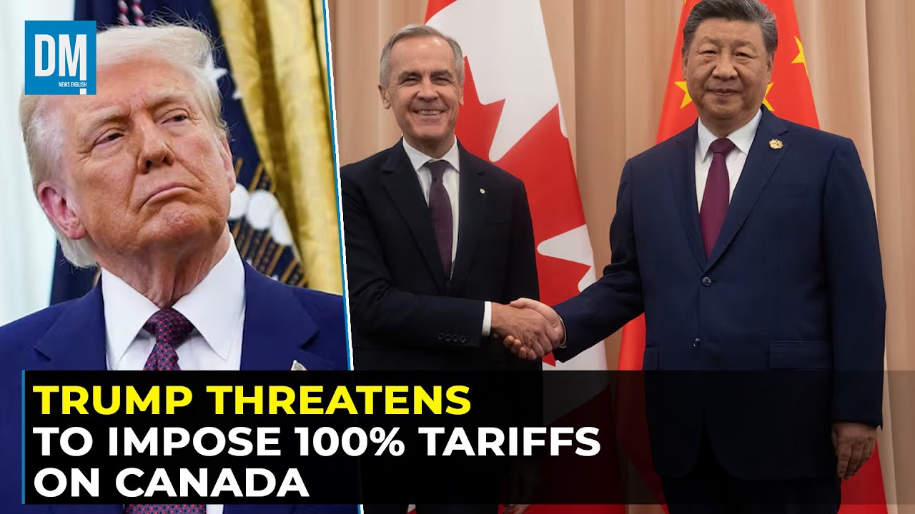 Trump Threatens 100% Tariff on Canada Over China Deal | Sky 522 | DM News English