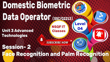 Level 4 Domestic Biometric Data Operator II Unit-3 S-2 Face recognition and Palm Recognition Part-2