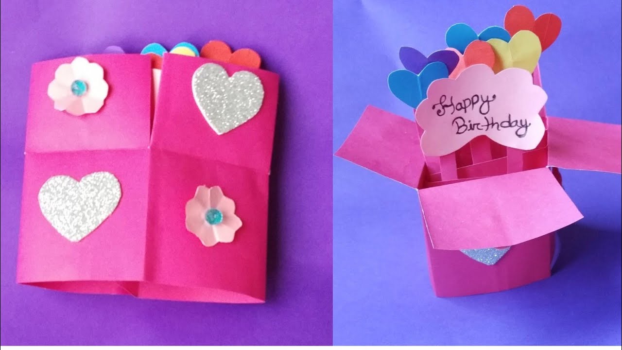 DIY Mini Explosion Box Card Idea | DIY Paper Explosion Box Pop Up Card | How to Make Paper Card
