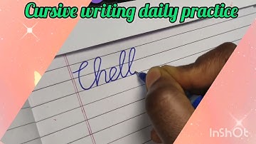 Name writing in cursive#learncursivewriting#how to write name in cursive for beginners#beginnerguide