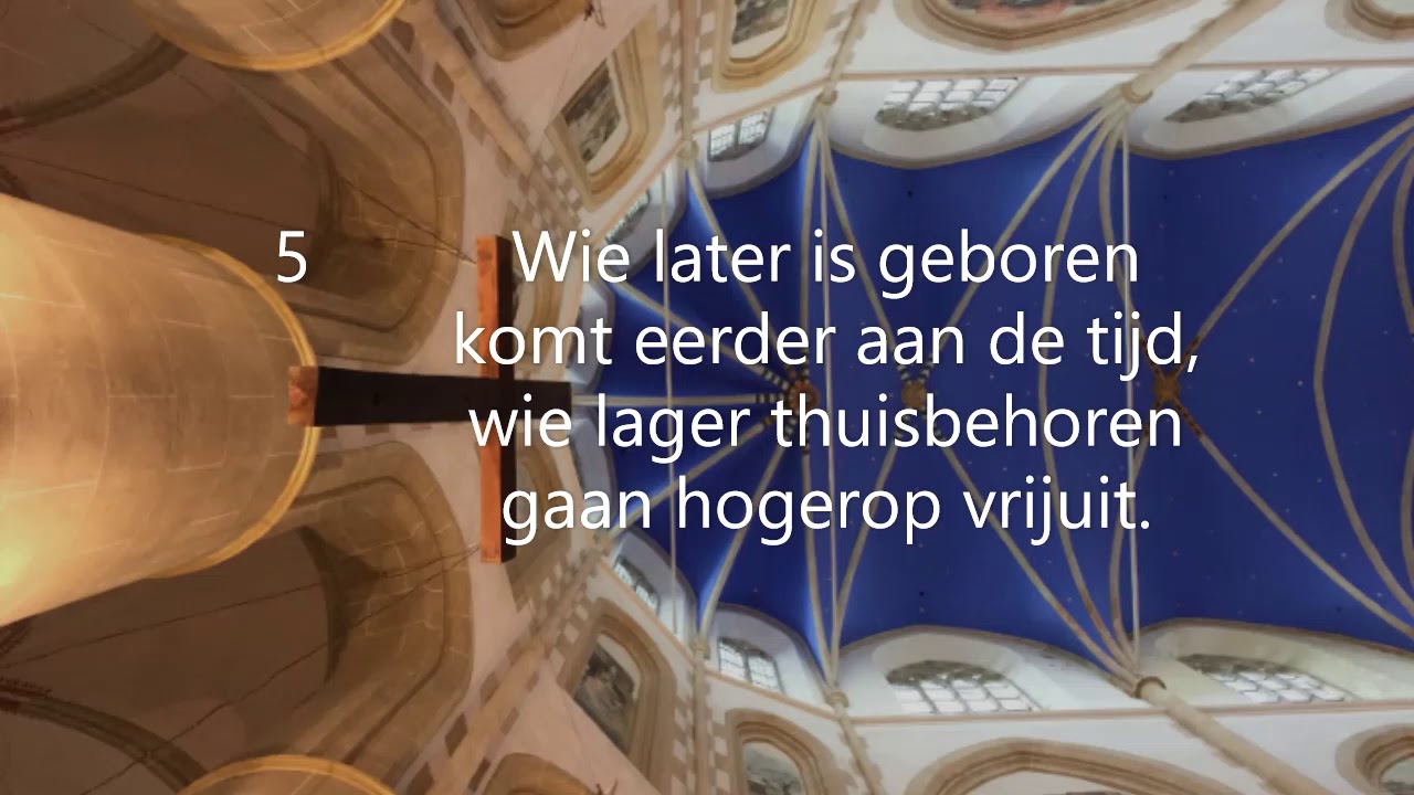 Samenzang De eersten zijn de laatsten - Lied 991 / Gezang 482 - YouTube