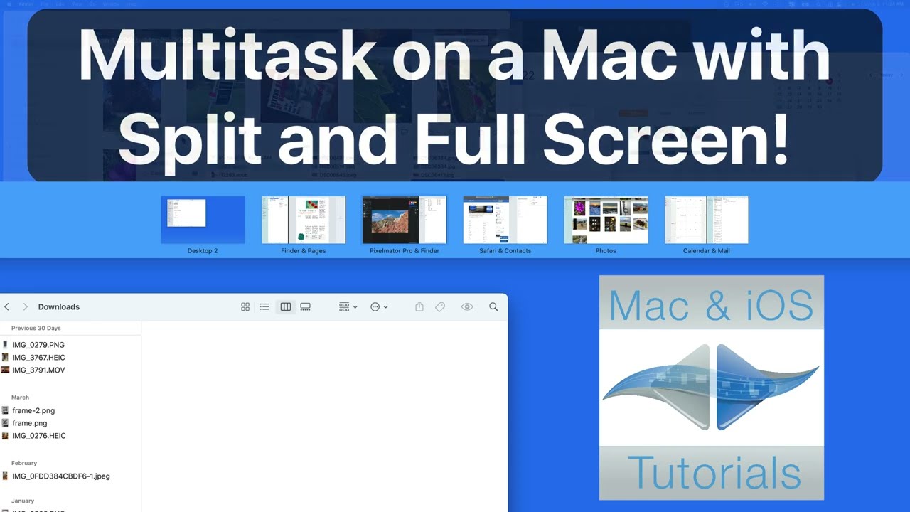 How to Multitask on a Mac with Apps in Split or Full Screen!