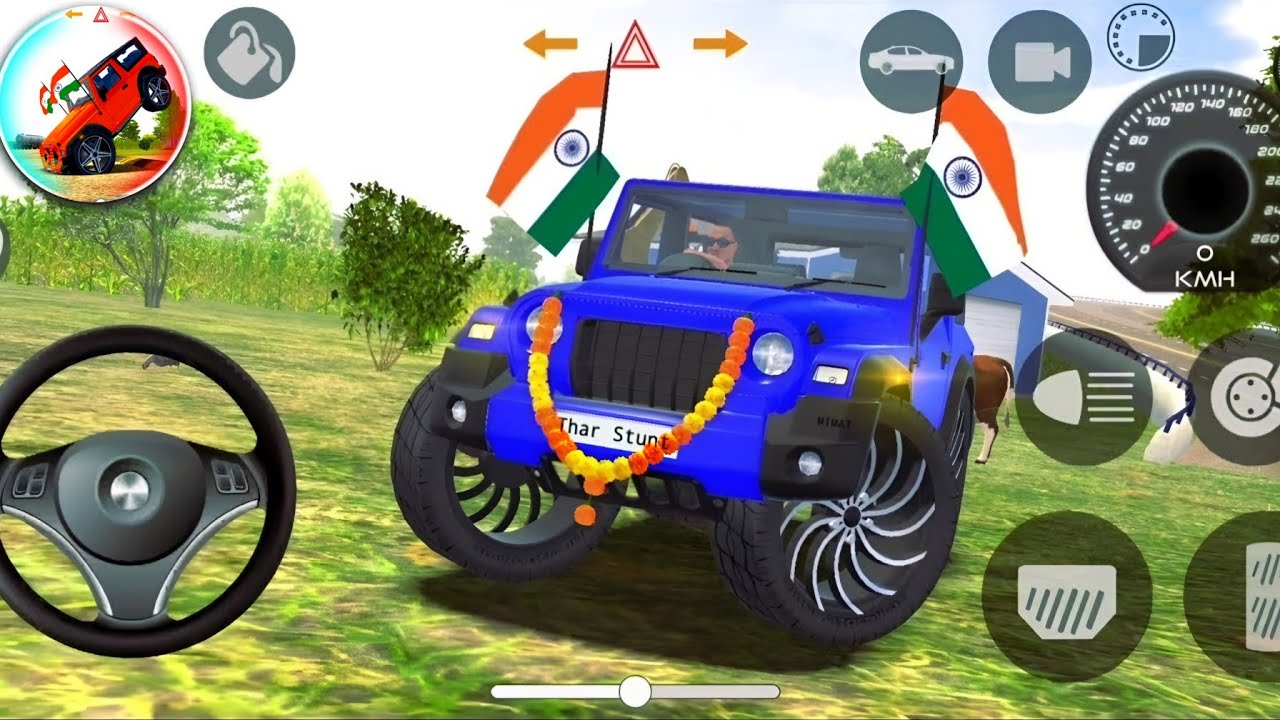 Modified Mahindra Thar😈Games:Indian Blue Thar (Gadi Wala Games) Car Game Android Game - 