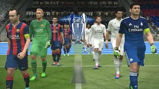 PES 2015 UEFA Champions League Final (Real Madrid vs FC Barcelona Gameplay) screenshot 1