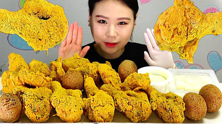 BHC 뿌링클 콤보 치킨 치즈볼 먹방 MUKBANG