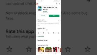 How to download skyblock planet in mcpe in android screenshot 3