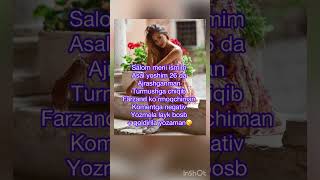 Jonm Meni # #hayot #asal #sevgi #alvida #ayrılık #azob #baxtlikunlar #doller #oh #pull