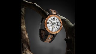 Wooden Watch - Hollow Dial Mens Wood Watch Automatic Mechanical Watch screenshot 3