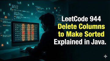 LeetCode 944 | Delete Columns to Make Sorted 🔥  Explained in Java #coding #dsa #leetcodedaily #java