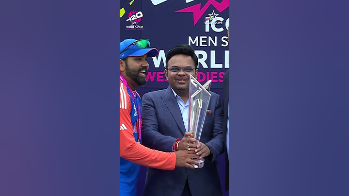 #RohitSharma & Co. lift the ICC Men's T20 World Cup 2024 Trophy