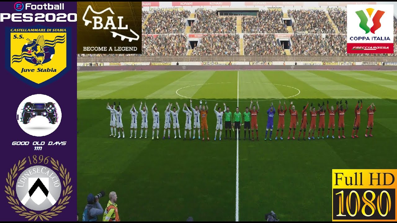 PES 2020 | Become a Legend | Cup #6 | Juve Stabia VS Udinese | Super Star | PS4  1080p