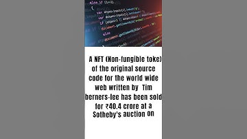 Tim Berners-lee sold the original source code of World wide Web.